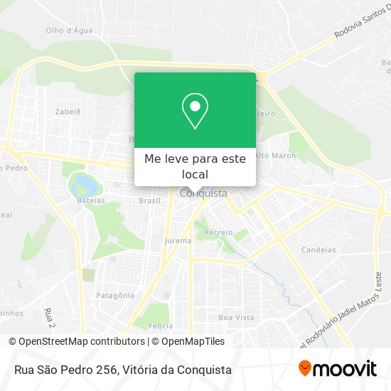 Rua São Pedro 256 mapa