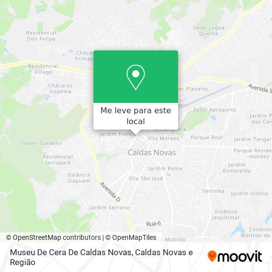 Museu De Cera De Caldas Novas mapa