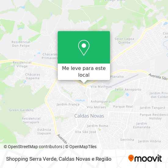 Shopping Serra Verde mapa