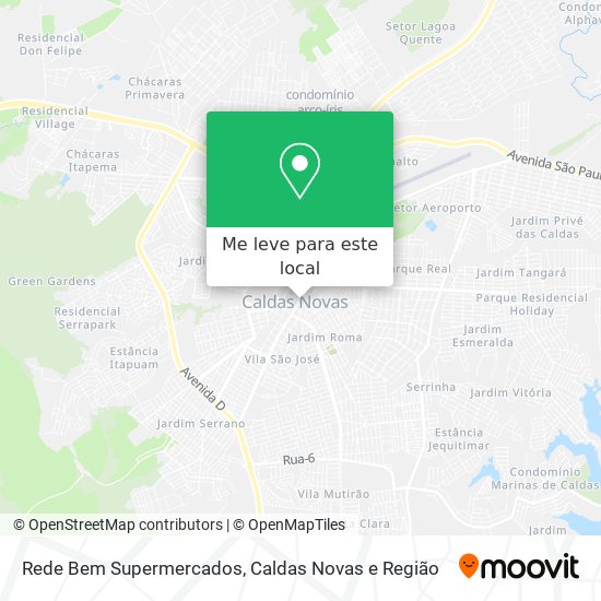 Rede Bem Supermercados mapa