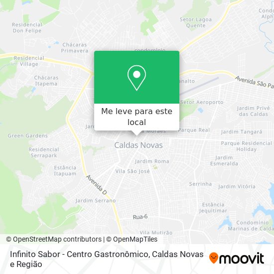 Infinito Sabor - Centro Gastronômico mapa