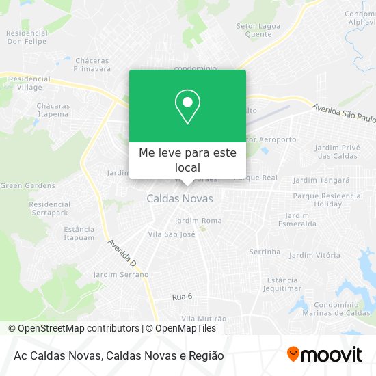 Ac Caldas Novas mapa