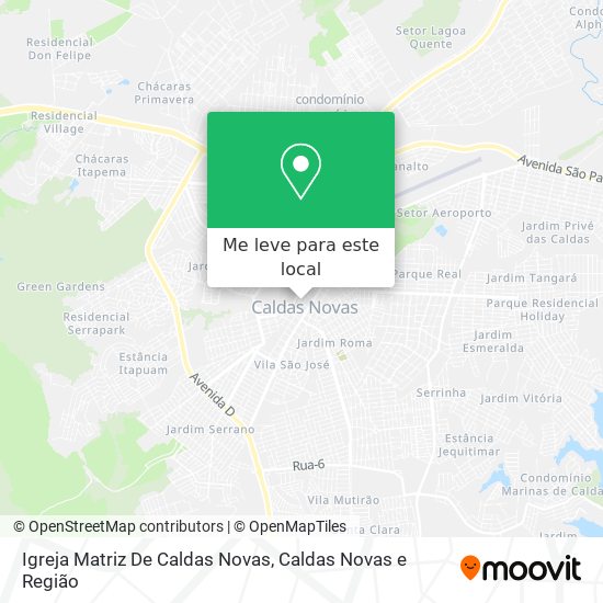 Igreja Matriz De Caldas Novas mapa