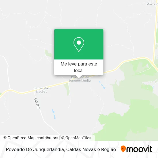 Povoado De Junquerlândia mapa