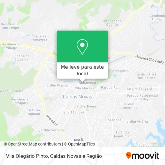 Vila Olegário Pinto mapa