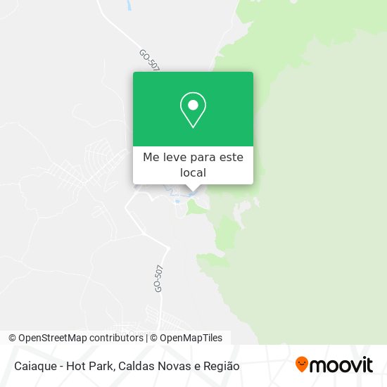 Caiaque - Hot Park mapa