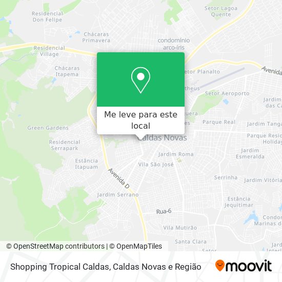 Shopping Tropical Caldas mapa