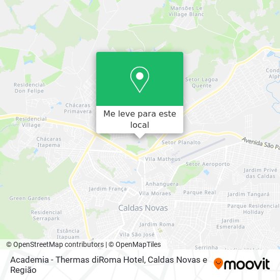 Academia - Thermas diRoma Hotel mapa