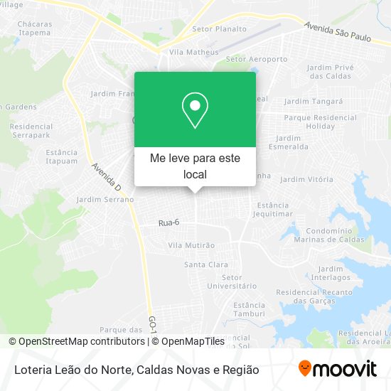 Loteria Leão do Norte mapa