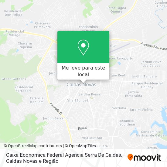 Caixa Economica Federal Agencia Serra De Caldas mapa