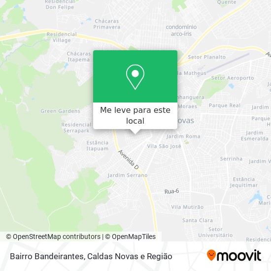 Bairro Bandeirantes mapa