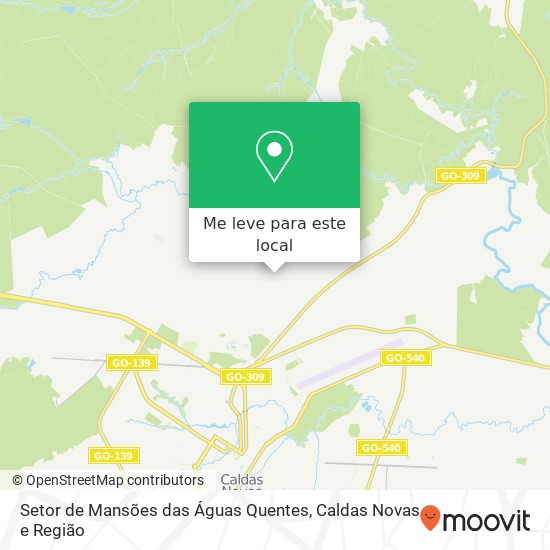 Setor de Mansões das Águas Quentes mapa