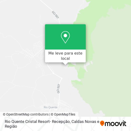Rio Quente Cristal Resort- Recepção mapa