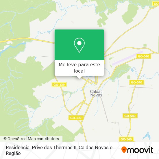 Residencial Privé das Thermas II mapa