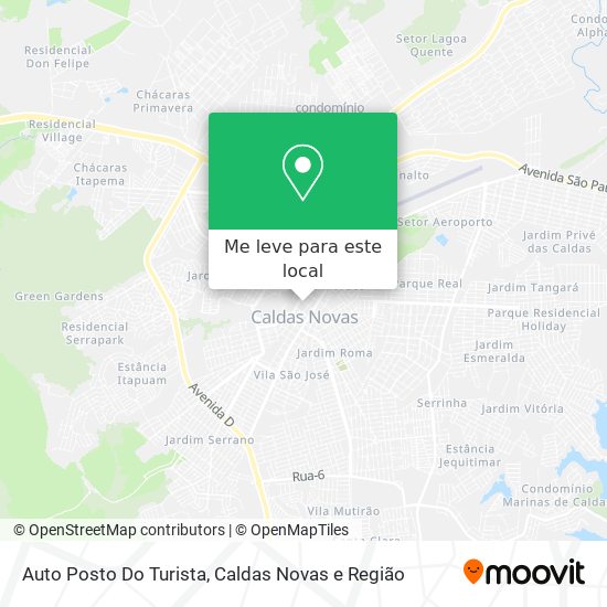 Auto Posto Do Turista mapa