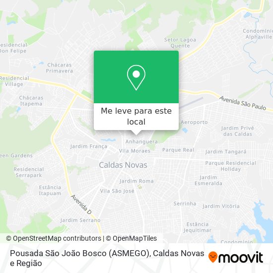 Pousada São João Bosco (ASMEGO) mapa