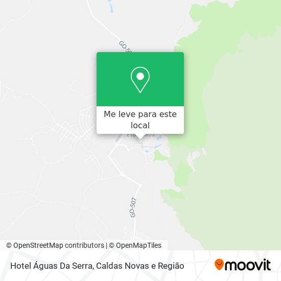 Hotel Águas Da Serra mapa