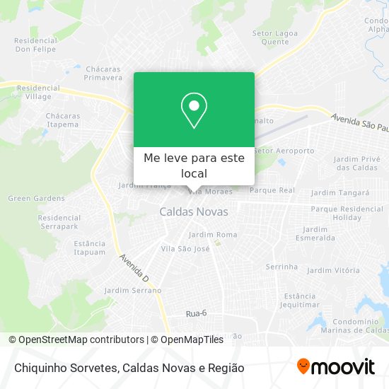 Chiquinho Sorvetes mapa