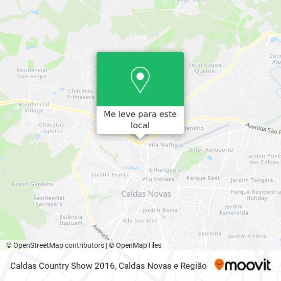 Caldas Country Show 2016 mapa