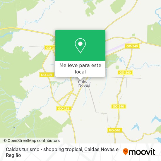 Caldas turismo - shopping tropical mapa