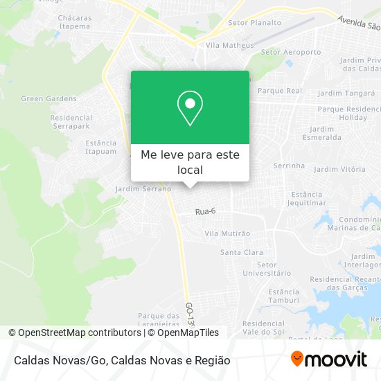 Caldas Novas/Go mapa