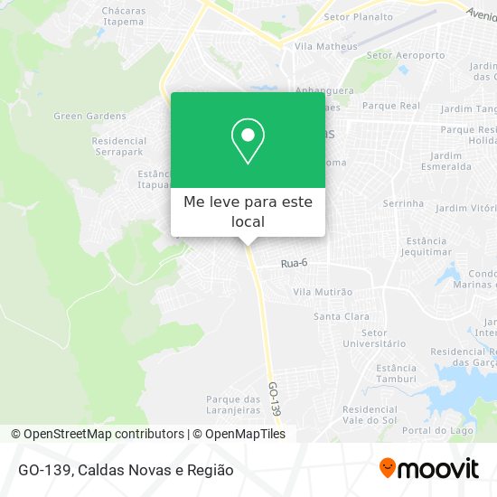 GO-139 mapa