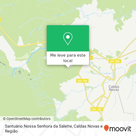 Santuário Nossa Senhora da Salette mapa