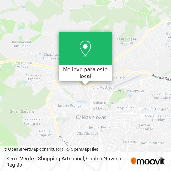Serra Verde - Shopping Artesanal mapa