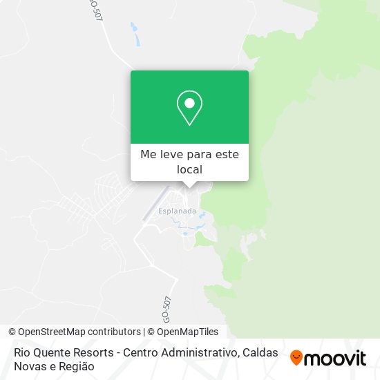 Rio Quente Resorts - Centro Administrativo mapa