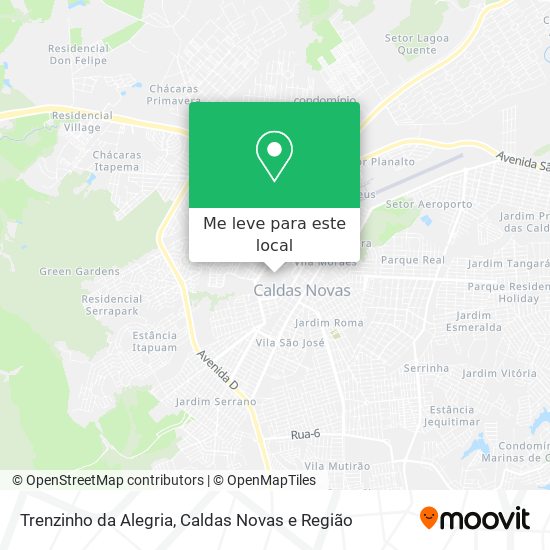 Trenzinho da Alegria mapa
