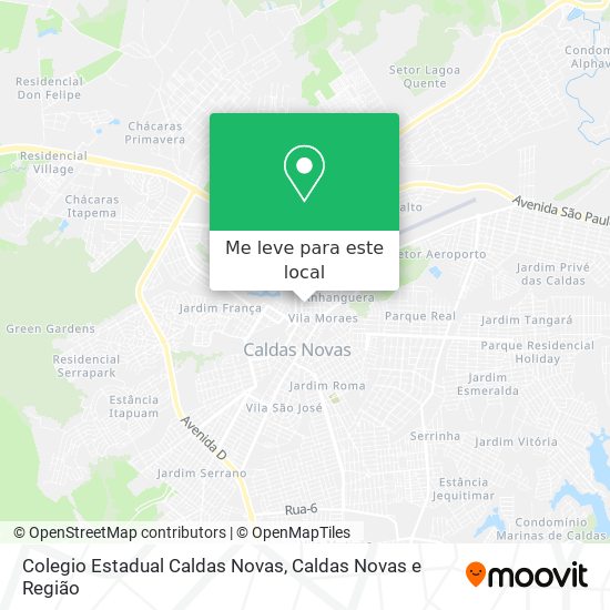 Colegio Estadual Caldas Novas mapa