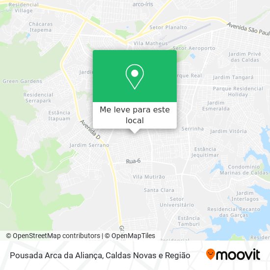 Pousada Arca da Aliança mapa