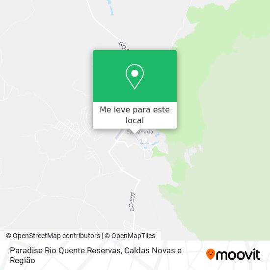 Paradise Rio Quente Reservas mapa