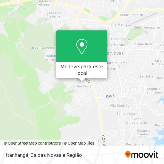 Itanhangá mapa