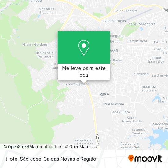 Hotel São José mapa