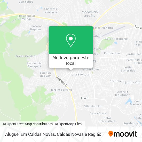 Aluguel Em Caldas Novas mapa