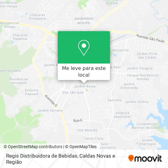 Regis Distribuidora de Bebidas mapa