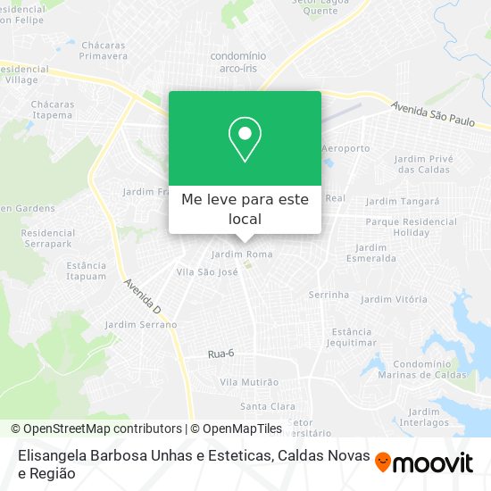 Elisangela Barbosa Unhas e Esteticas mapa