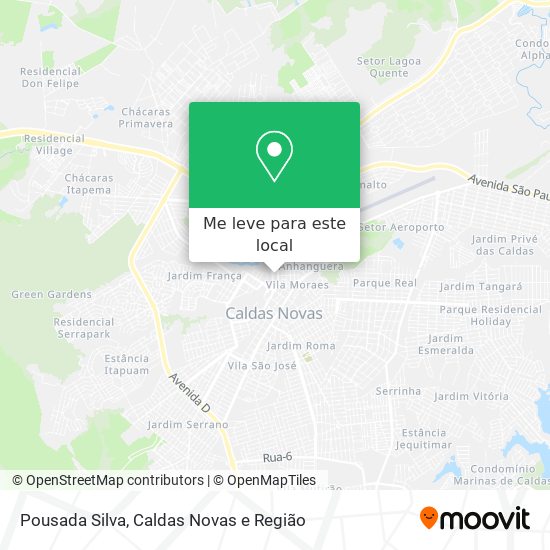 Pousada Silva mapa