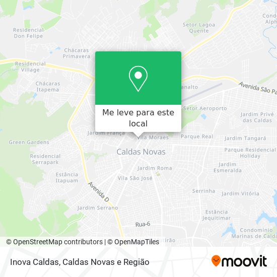 Inova Caldas mapa