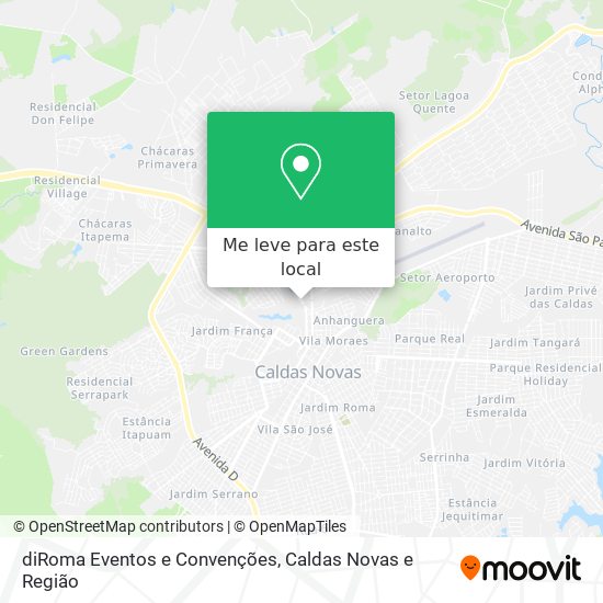diRoma Eventos e Convenções mapa
