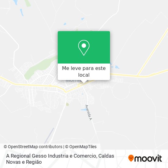 A Regional Gesso Industria e Comercio mapa