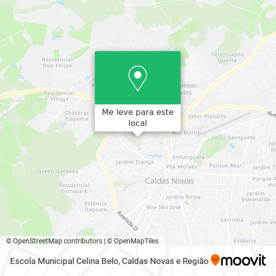 Escola Municipal Celina Belo mapa