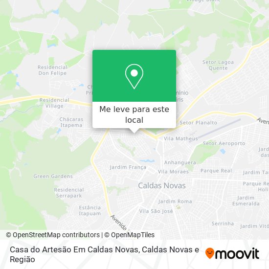 Casa do Artesão Em Caldas Novas mapa