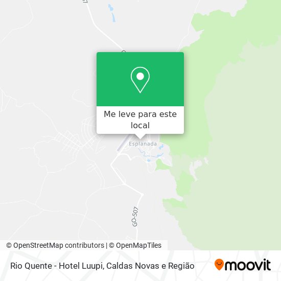 Rio Quente - Hotel Luupi mapa