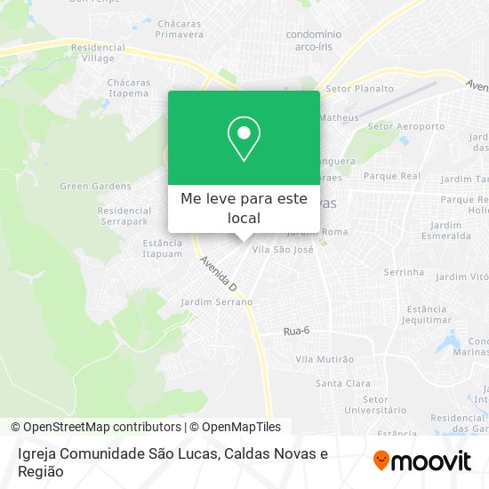 Igreja Comunidade São Lucas mapa
