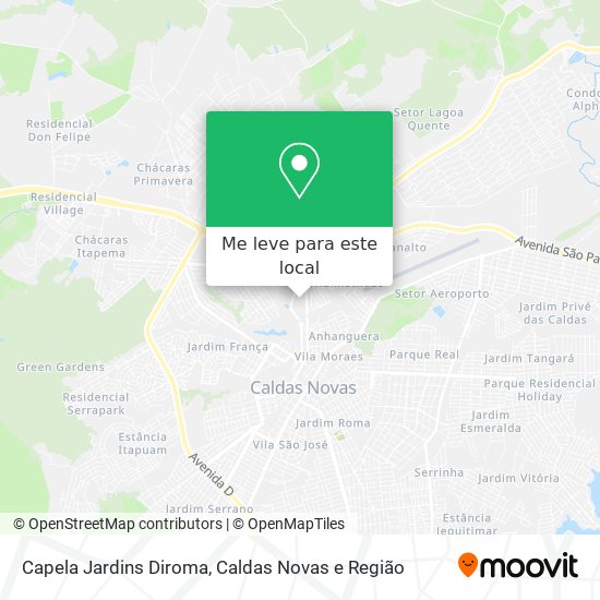Capela Jardins Diroma mapa