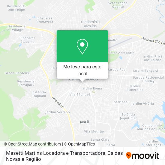 Masetti Martins Locadora e Transportadora mapa