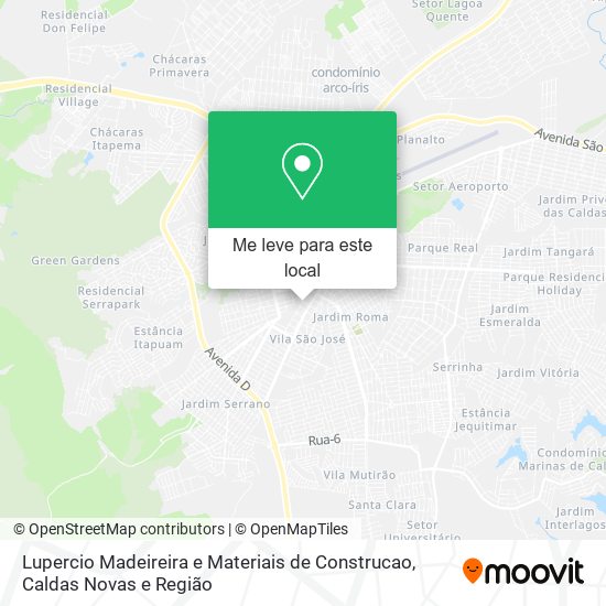 Lupercio Madeireira e Materiais de Construcao mapa