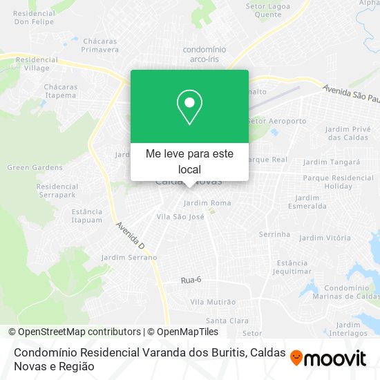 Condomínio Residencial Varanda dos Buritis mapa